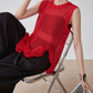 Corsage Lace Knit Vest FER0220