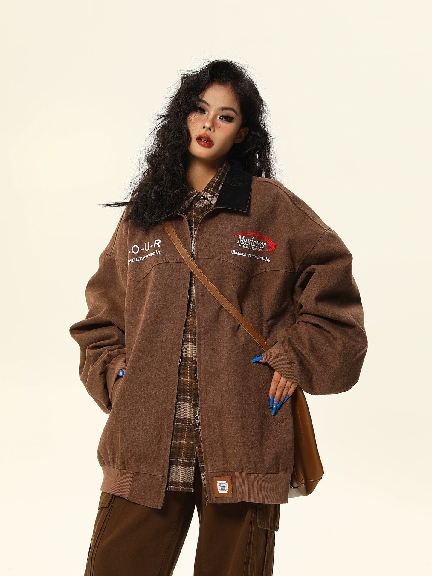 Vintage Trendy Workwear Jacket WDZ0037