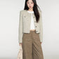 Feminine Short Tweed Jacket WDB0019