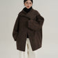 Scarf Design Wool Coat SRS0375