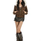 Fur Hood Suede Jacket BGS0025