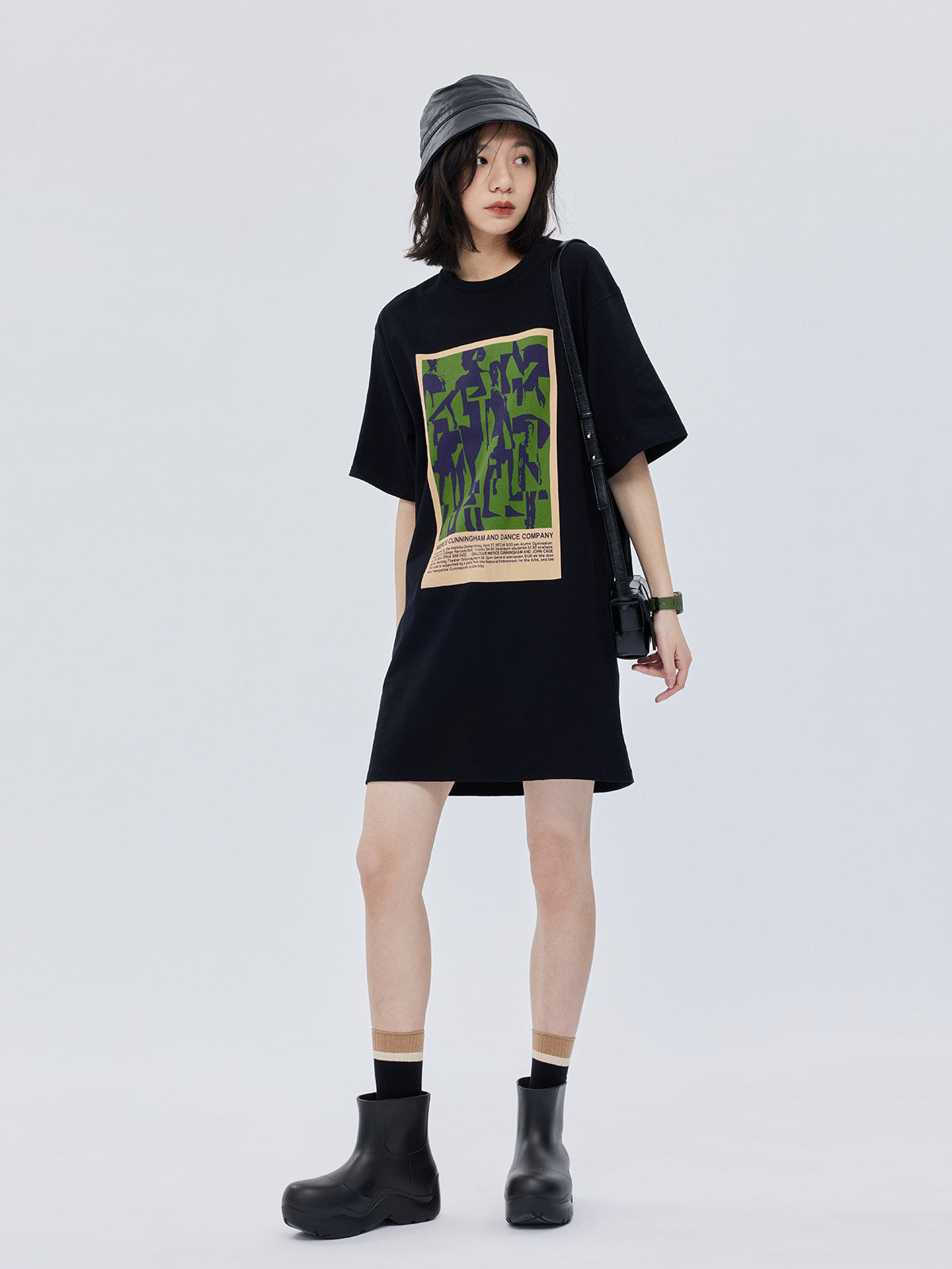 Graphic T-Shirt Dress SHN0029