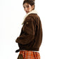 Fur Collar Suede Jacket HGX0047