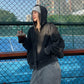 Washed Loose Zip Hoodie CYE0040