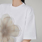 Flower Print Short-Sleeve T-Shirt FER0041