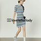 Polo Border Knit Dress LLA0094