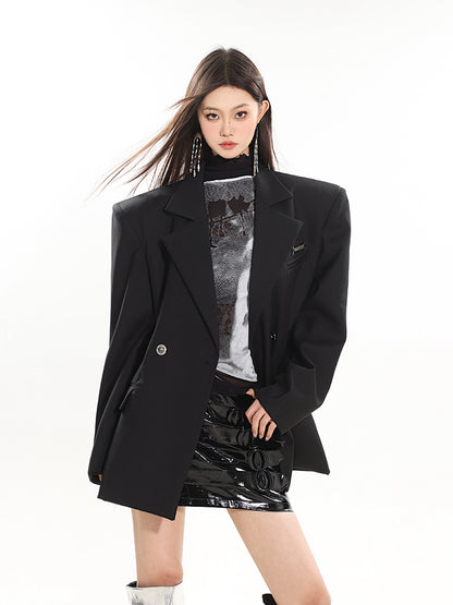 Wide Shoulder Tailored Jacket CCS0033
