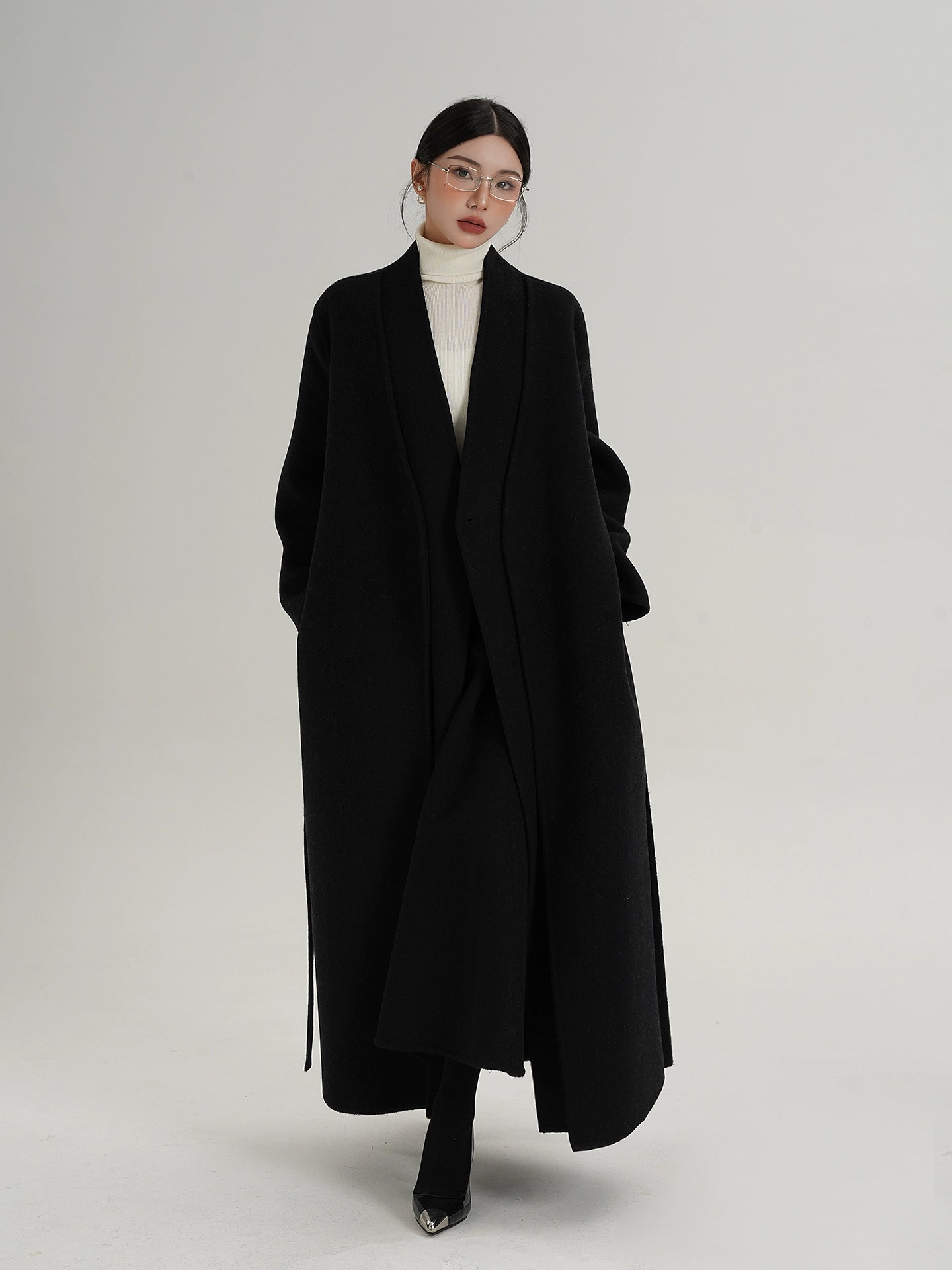 Elegant Wool Long Coat SRS0385