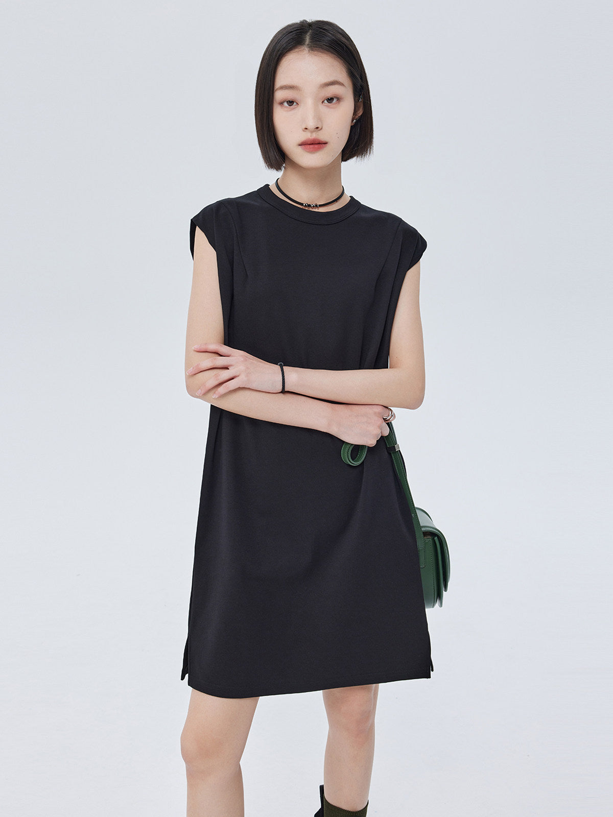 Sleeveless Box Silhouette Dress SHN0034