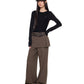Straight-Leg Skirt-Pants EZK0093