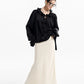 Floral Satin Shirt / Satin Fishtail Skirt TUW0004