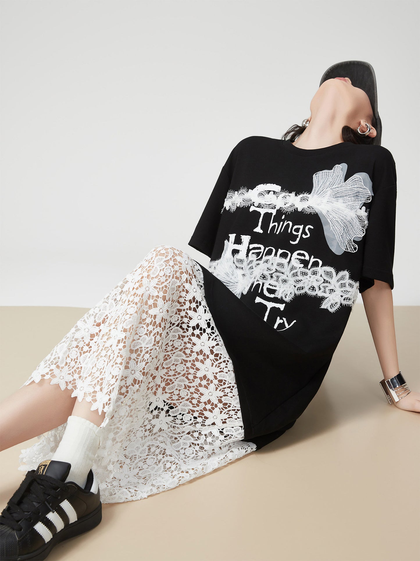 Race Switch T-Shirt Dress FER0155