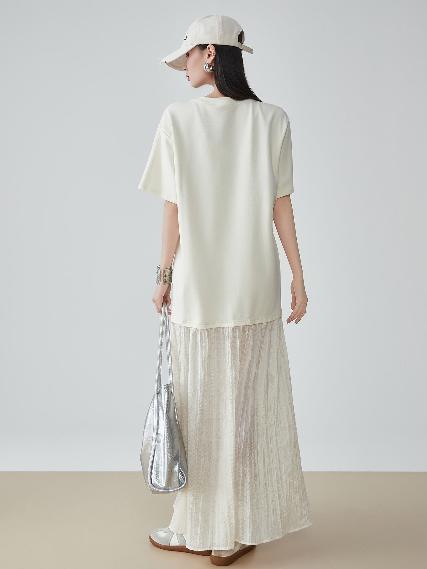 Sheer Pleated Docking Dress FER0165
