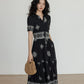 Summer Embroidered Vintage Dress VAS0100