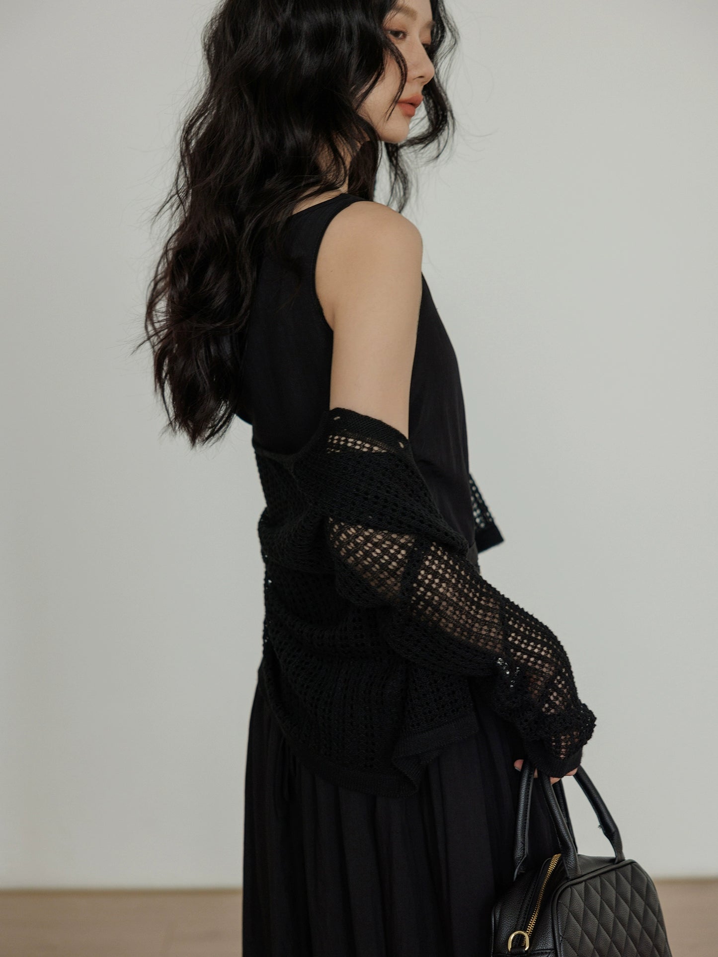 Sleeveless Belt Long Dress VAS0112