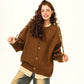Round Neck Knit Cardigan WDZ0035
