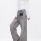 Slit Wide Denim Pants ABW0016