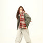Retro Lambswool Collar Cotton Jacket WDZ0039