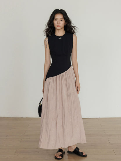 Fake Layered Long Dress VAS0126