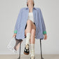 Blue Striped Long-Sleeve Shirt FER0182