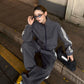 Vintage Plaid Stand Collar Jacket / Casual Pants WWP0017