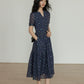 Key Neck Floral Dress VAS0121