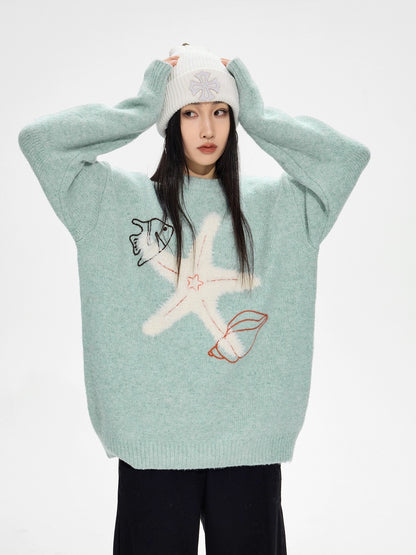 Starfish Round Neck Knit ICM0102