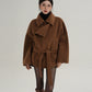Stand Collar Wool Trench Coat SRS0376