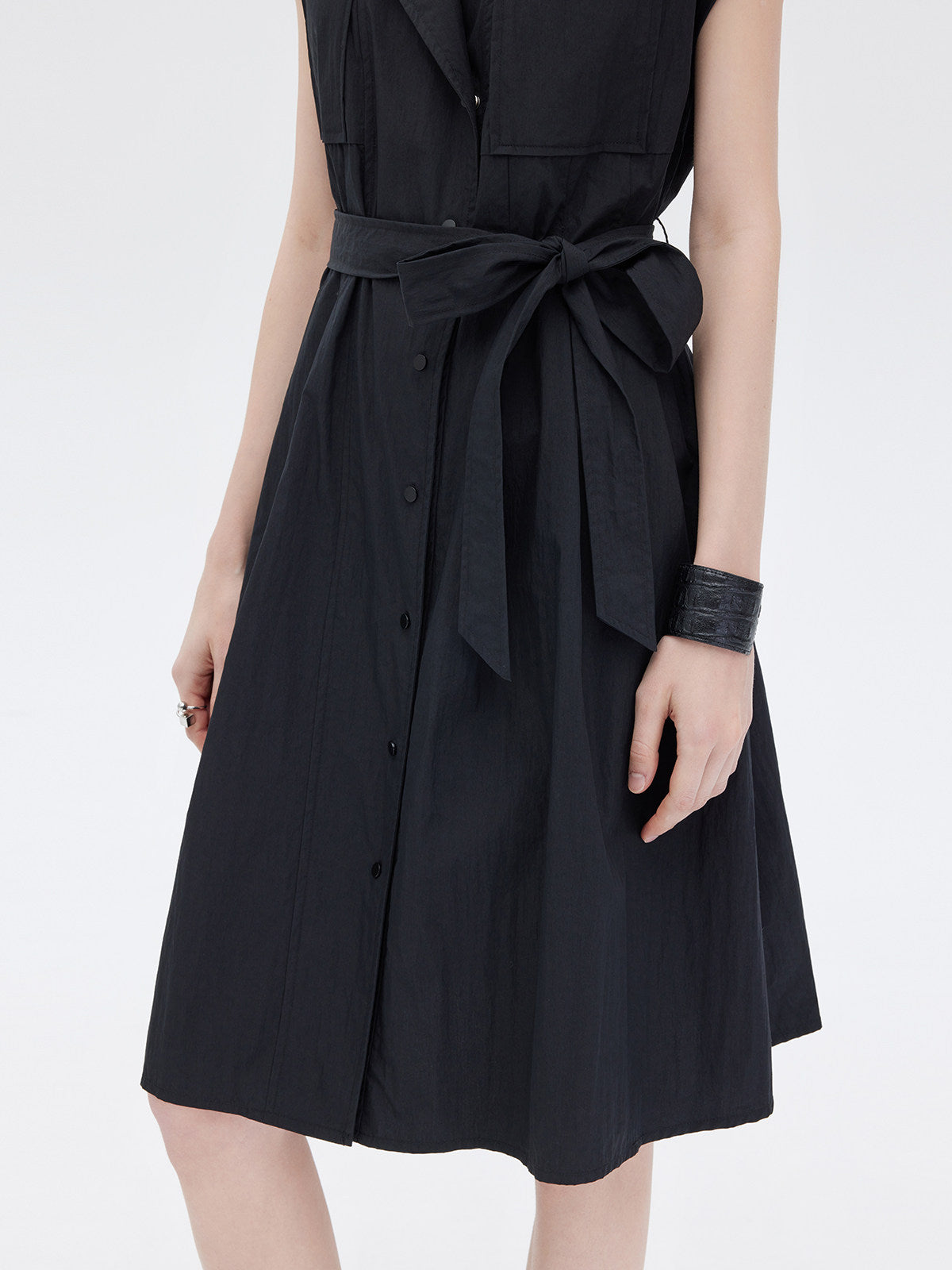 Trench Coat-Style Shirt Dress SHN0055