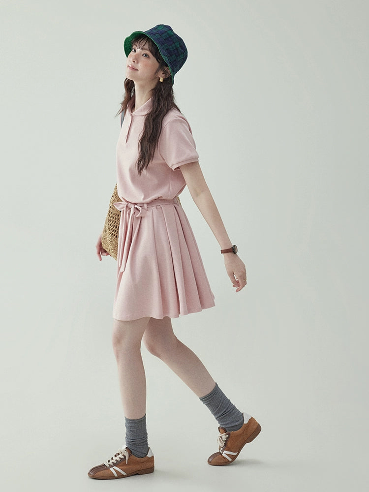 Polo Collar Mini Dress AMU0018
