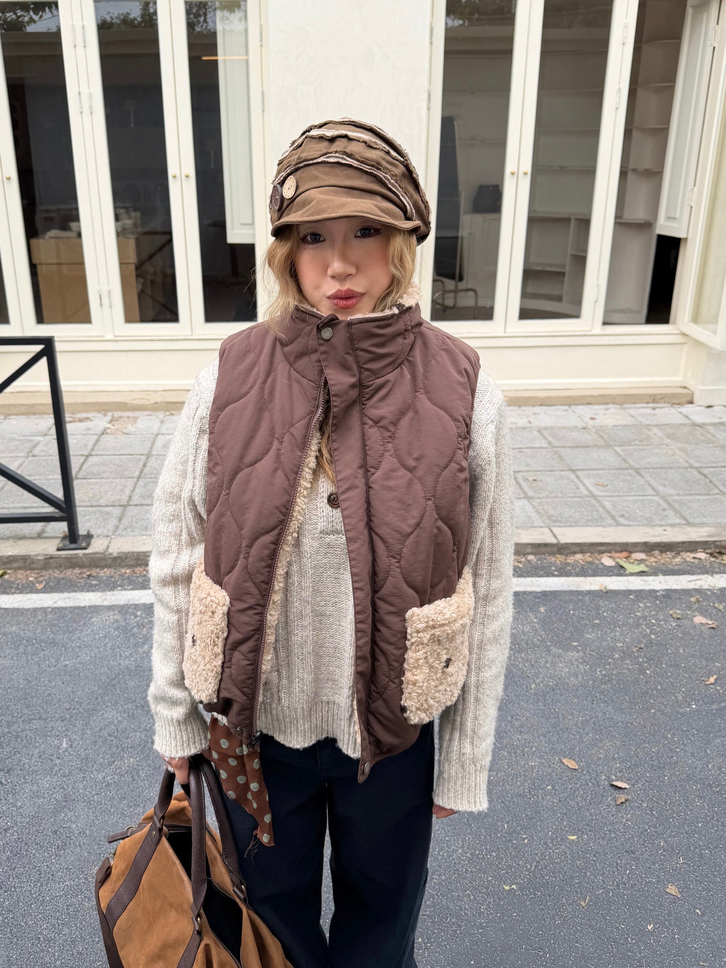 Reversible Fluffy Fur Vest CYE0095