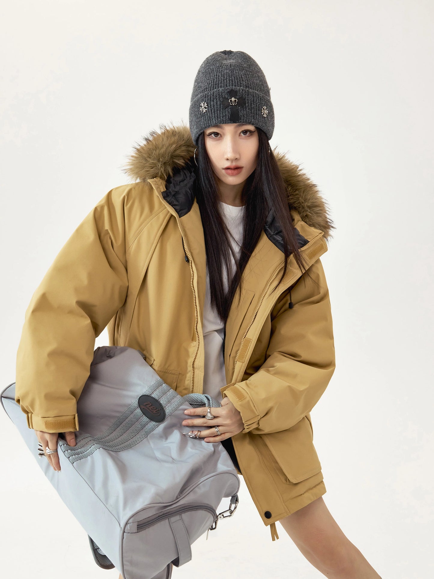 Fur Hood Down Jacket ICM0109