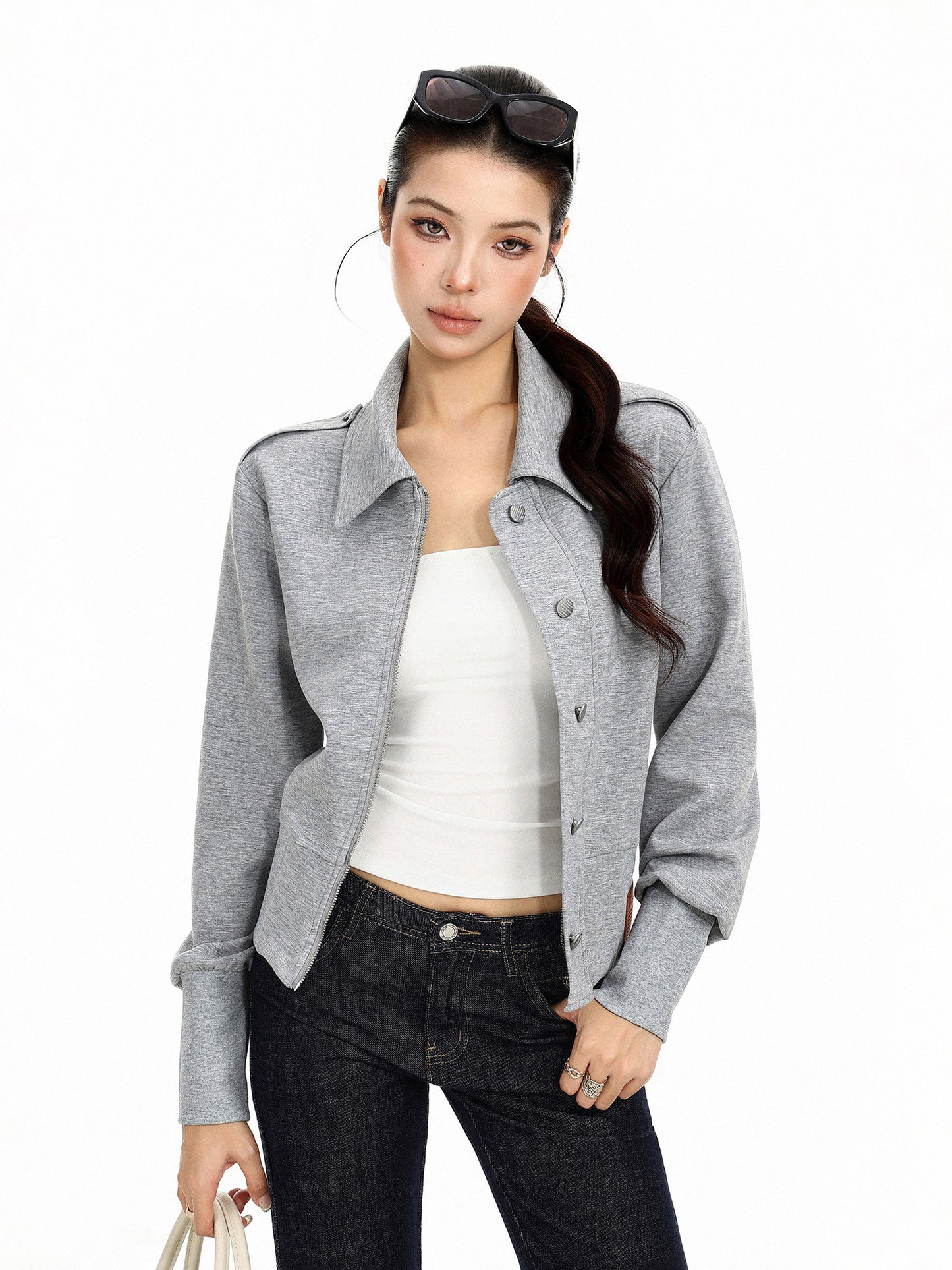 Polo Collar Short Jacket BGS0057