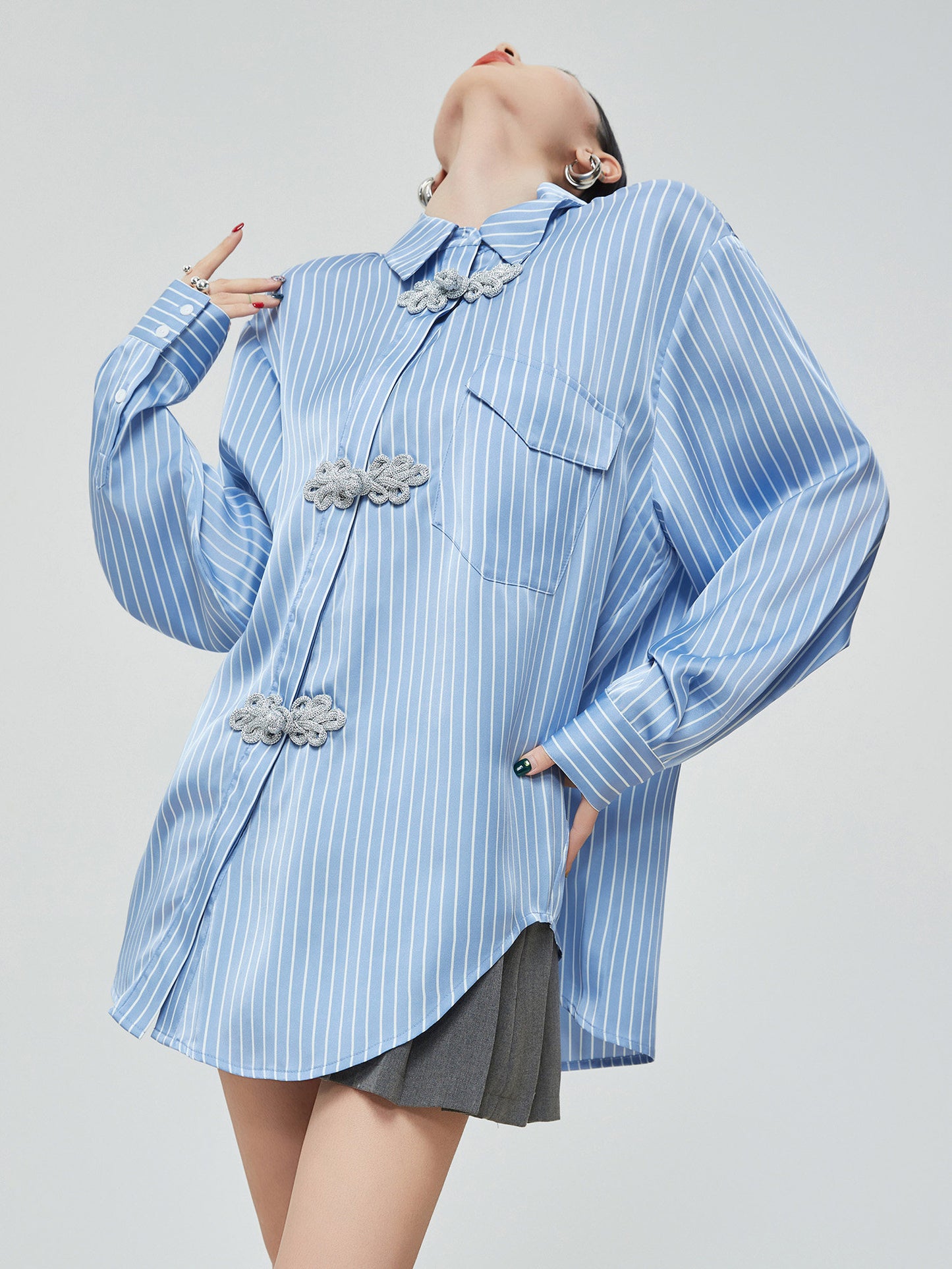 Chinese-Style Long-Sleeve Shirt FER0057
