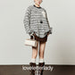 White Striped Long-Sleeve T-Shirt LLA0656