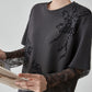 Lace Long-Sleeve Patchwork T-Shirt FER0070