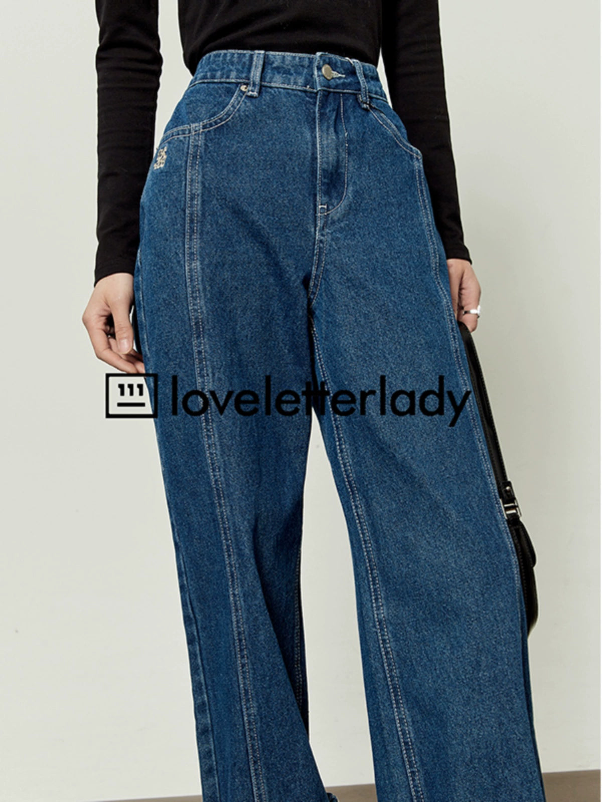 Dark Blue Casual Denim Pants LLA0036