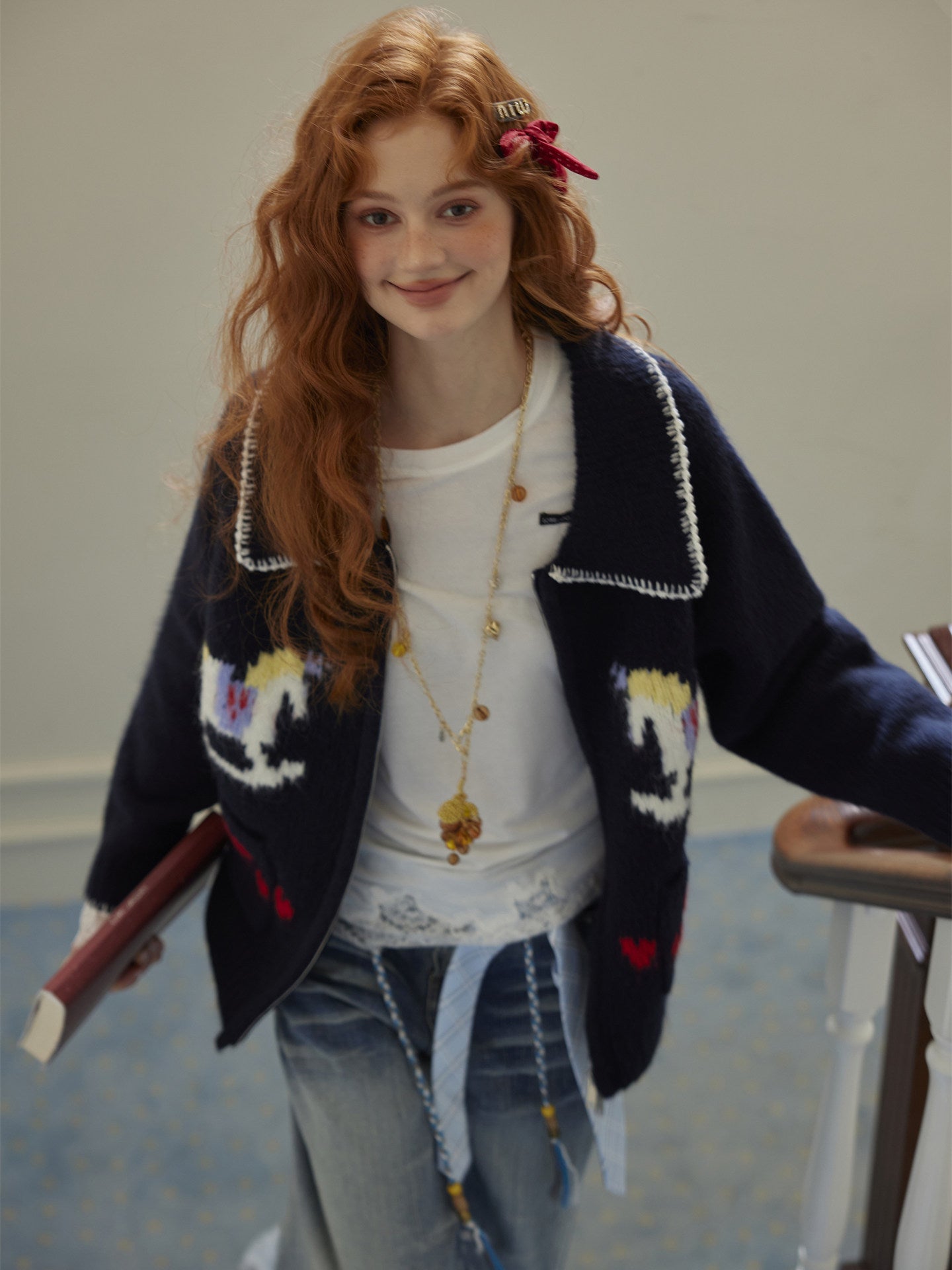 Horse Wool Knit Jacket ASG0075