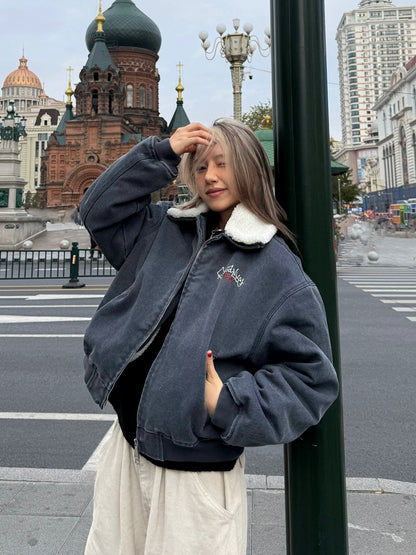 Fur Collar Fleece Work Jacket CYE0058