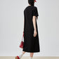 Embroidered T-Shirt Dress FER0104