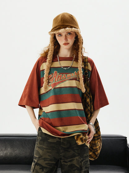 Retro Stripe Short Sleeve T-Shirt HGX0046
