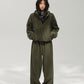 Fleece-Lined Zip-Up Hoodie / Wide Pants ACS0385