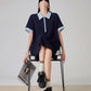 Polo Collar Short Sleeve Dress FER0208