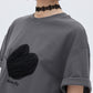 Butterfly Embroidery Short Sleeve T-Shirt SHN0012