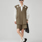 Gold Eyelet Big Vest / Wide Half Pants FER0281