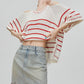 Open-Shoulder Summer Knit FER0268