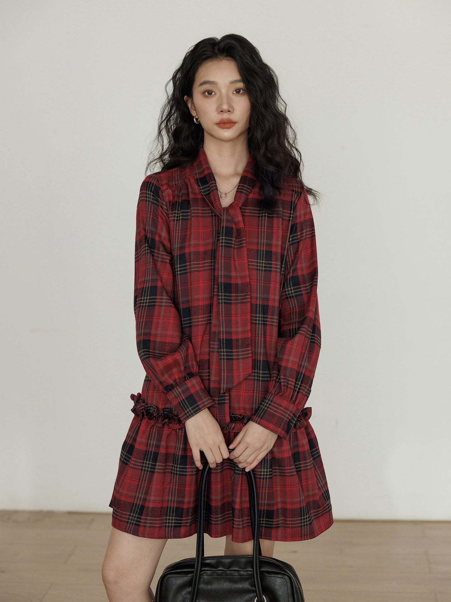 Vintage Plaid Dress VAS0186