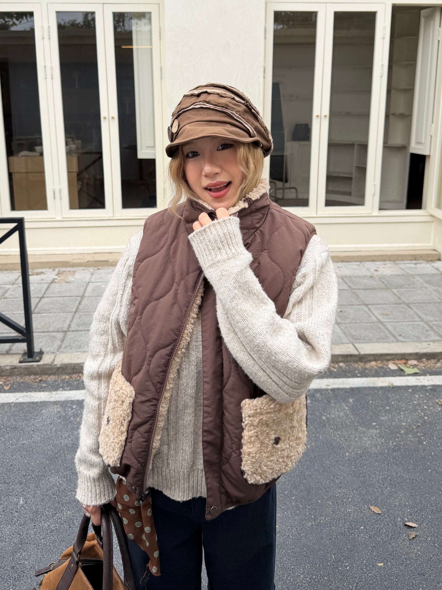 Reversible Fluffy Fur Vest CYE0095