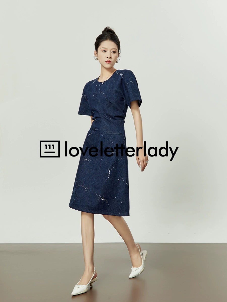 Deep Sea Blue Dress LLA0152