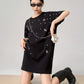 Rhinestone T-shirt Dress FER0124